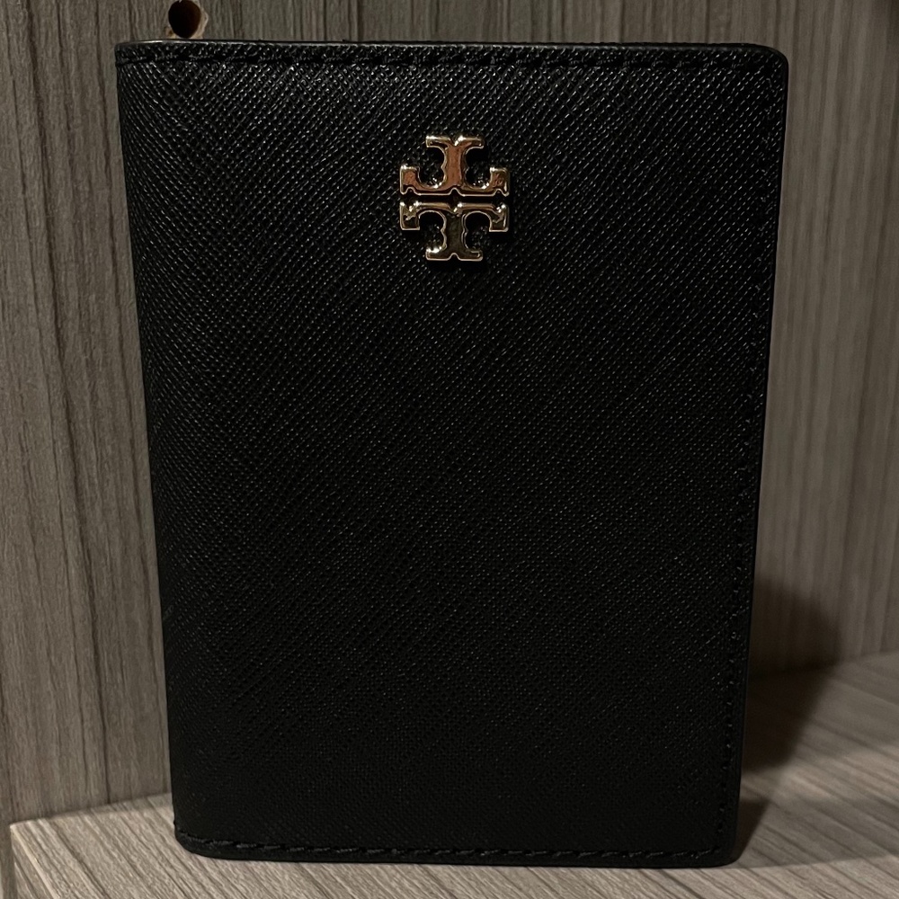Black Tory Burch Card Holder Wallet